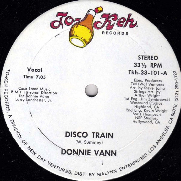 Donnie Vann : Disco Train (12")