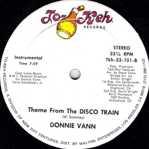 Donnie Vann : Disco Train (12")
