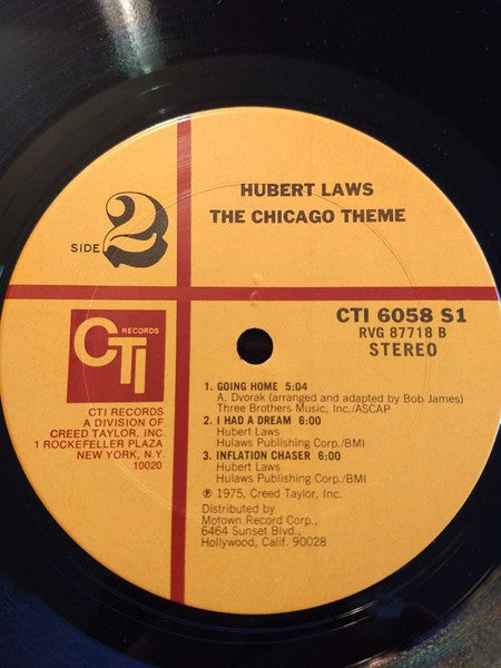 Hubert Laws : The Chicago Theme (LP, Album)