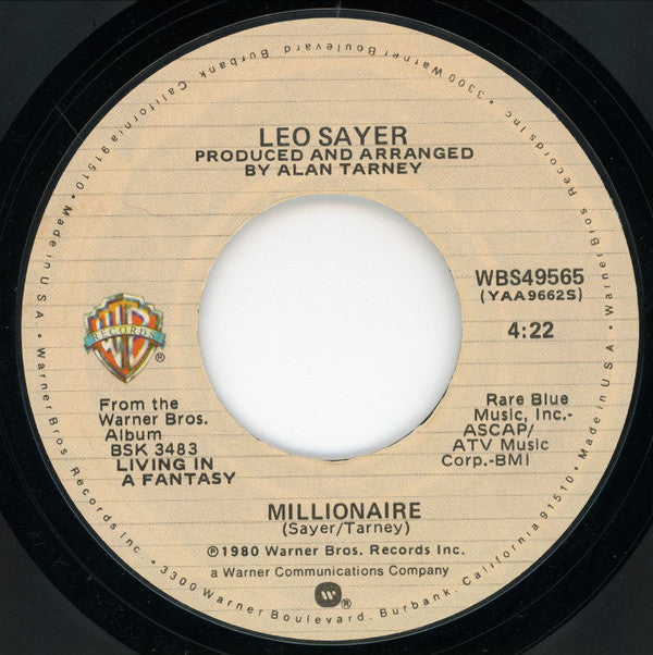 Leo Sayer : More Than I Can Say (7")