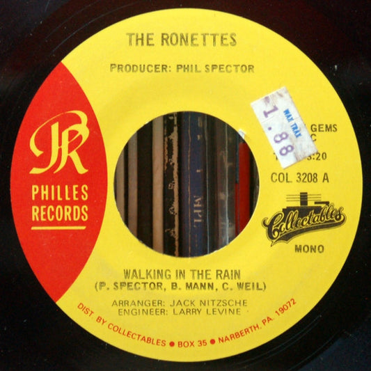 The Ronettes : Walking In The Rain / Born To Be Together (7", Mono)