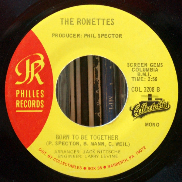 The Ronettes : Walking In The Rain / Born To Be Together (7", Mono)