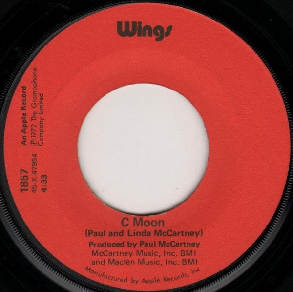 Wings (2) : Hi, Hi, Hi / C Moon (7", Single, Jac)