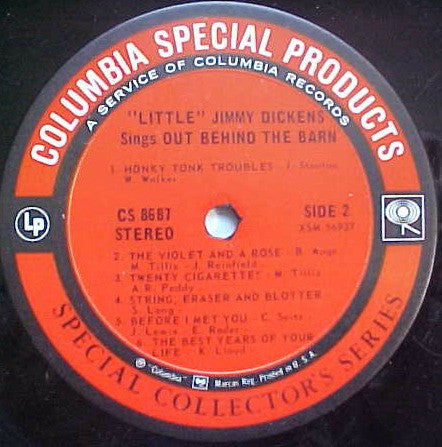 Little Jimmy Dickens : Sings Out Behind The Barn (LP, RE)