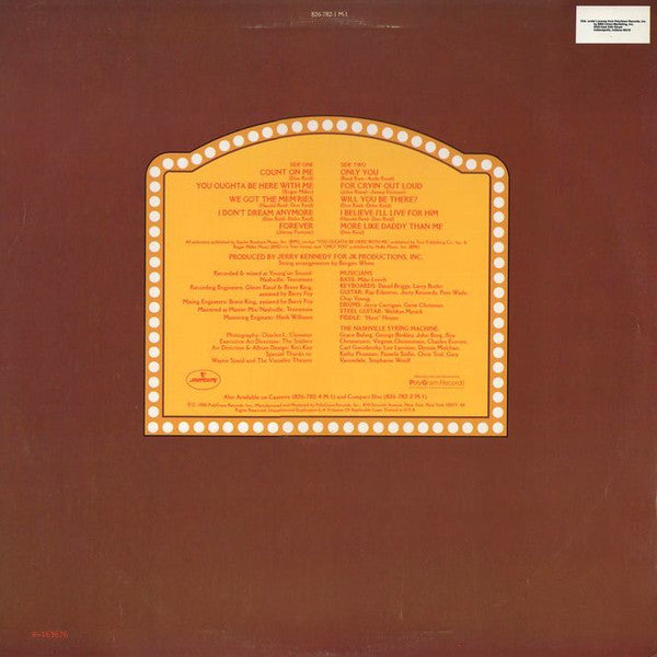 The Statler Brothers : Four For The Show (LP, Album, Club, RE, Ind)