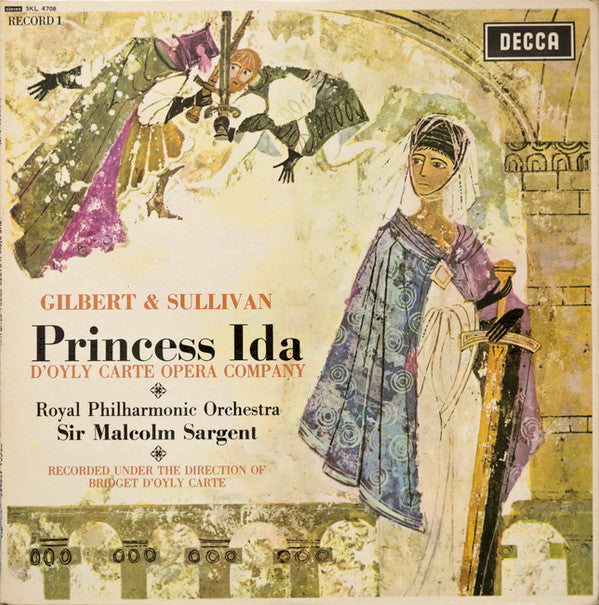 Gilbert & Sullivan, D'Oyly Carte Opera Company, Royal Philharmonic Orchestra, Sir Malcolm Sargent : Princess Ida (2xLP, RP)