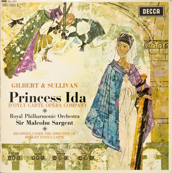 Gilbert & Sullivan, D'Oyly Carte Opera Company, Royal Philharmonic Orchestra, Sir Malcolm Sargent : Princess Ida (2xLP, RP)