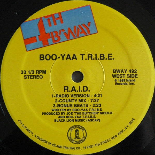 Boo-Yaa T.R.I.B.E. : R.A.I.D. (12")