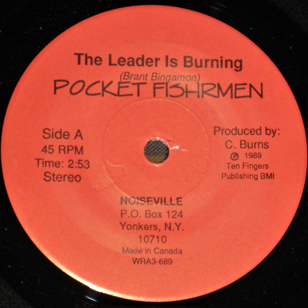 Pocket Fishrmen : The Leader Is Burning (7", Single, Ltd, Gre)