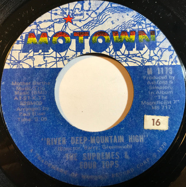 The Supremes & Four Tops : River Deep - Mountain High / Together We Can Make Such Sweet Music (7", Single, Ter)