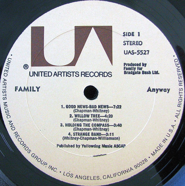Family (6) : Anyway (LP, Album, RE, All)