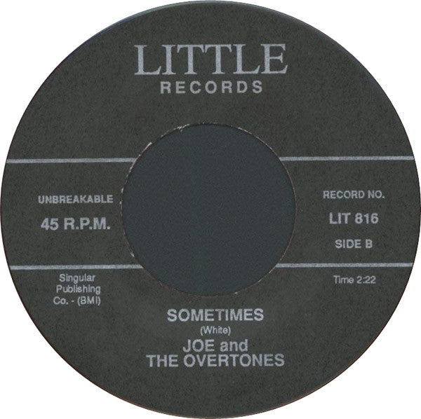 Joe And The Overtones : Tiny Cloud / Sometimes (7", Single, Unofficial, Whi)