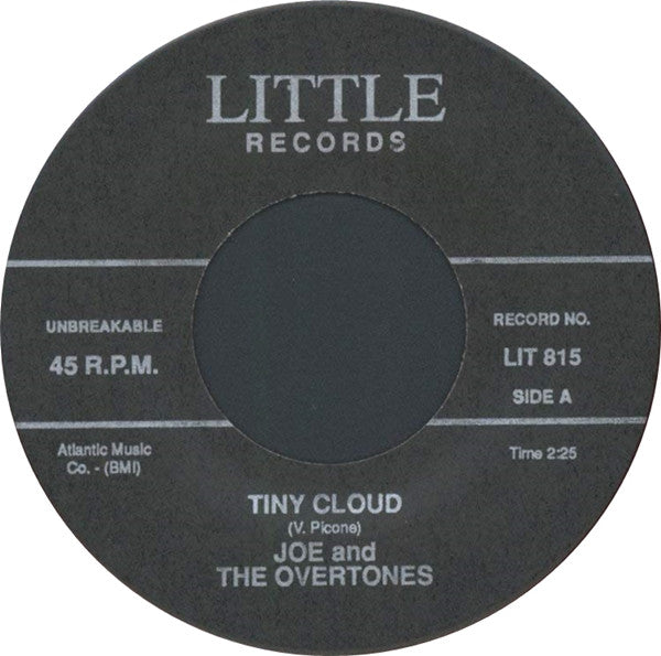 Joe And The Overtones : Tiny Cloud / Sometimes (7", Single, Unofficial, Whi)