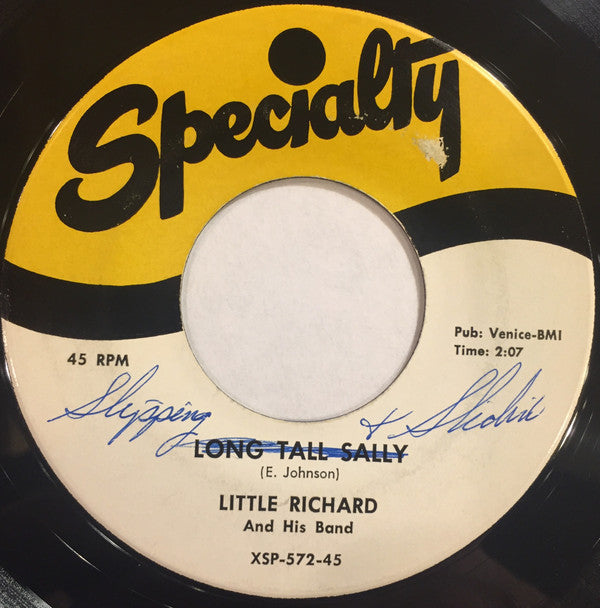 Little Richard And His Band : Long Tall Sally / Slippin' And Slidin' (Peepin' And Hidin') (7", Single)
