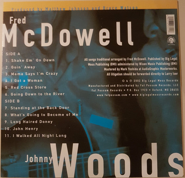 Mississippi Fred McDowell* & Johnny Woods : Mama Says I'm Crazy (LP, Album, RE)