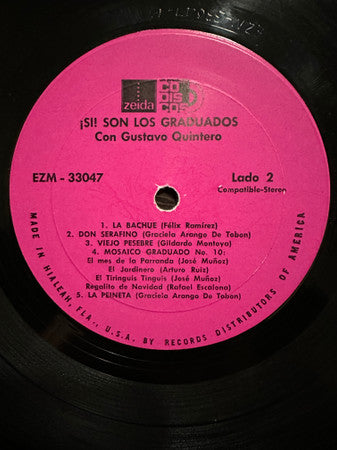 Los Graduados Con Gustavo Quintero : ¡Si¡ Son Los Graduados. (LP, Album)