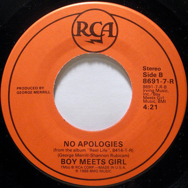 Boy Meets Girl : Waiting For A Star To Fall (7", Single)