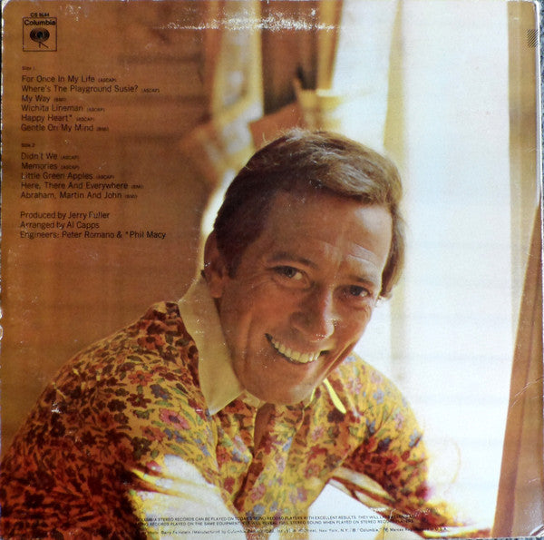 Andy Williams : Happy Heart (LP, Album, Ter)