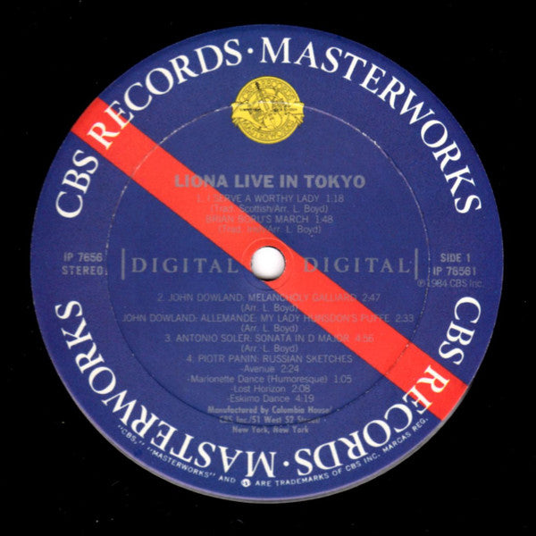 Liona Boyd : Liona Live In Tokyo (LP, Club)