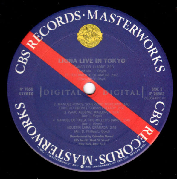 Liona Boyd : Liona Live In Tokyo (LP, Club)