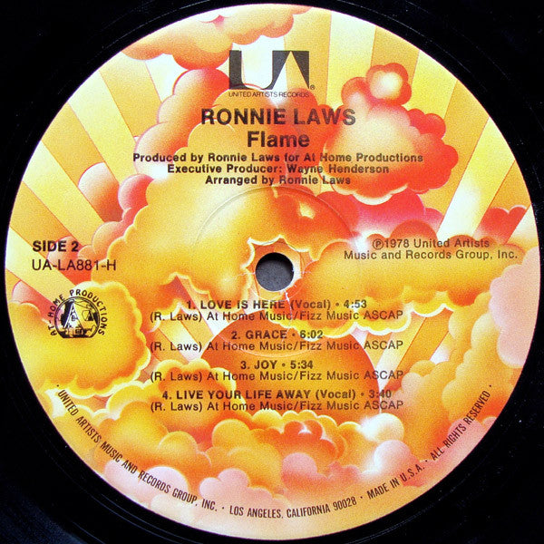 Ronnie Laws : Flame (LP, Album, Ter)