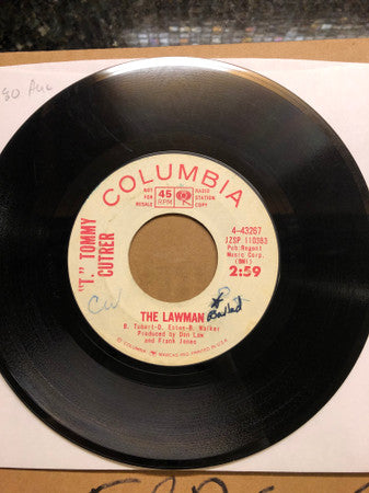 T. Tommy Cutrer : The Lawman / The Old Prospector (7", Promo)