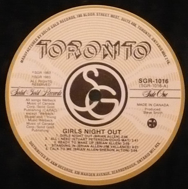 Toronto (4) : Girls Night Out (LP, Album)