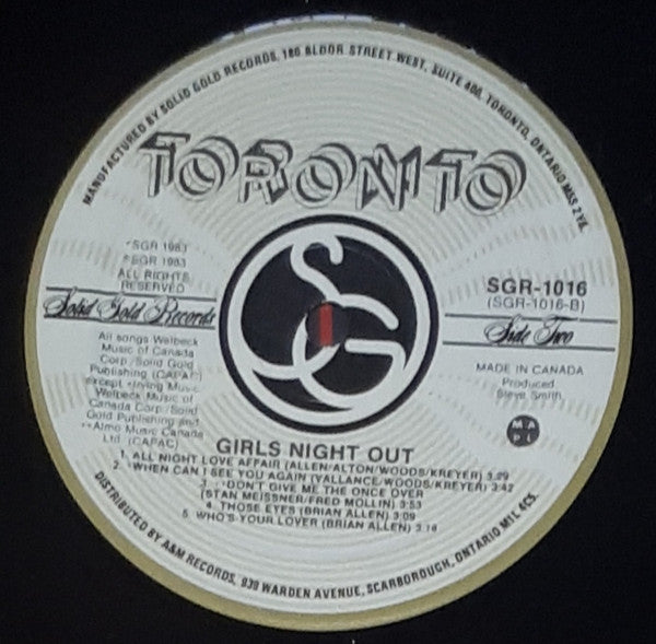 Toronto (4) : Girls Night Out (LP, Album)