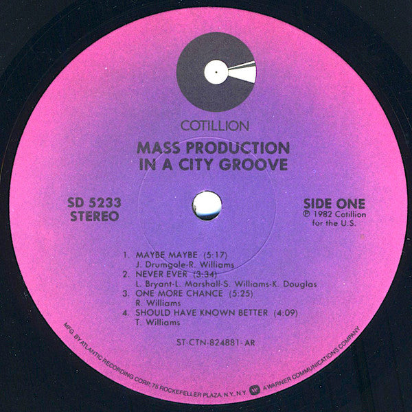Mass Production : In A City Groove (LP, Album, All)