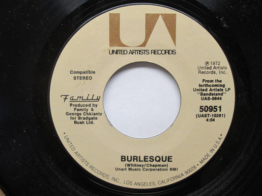 Family (6) : Burlesque (7", Styrene, All)