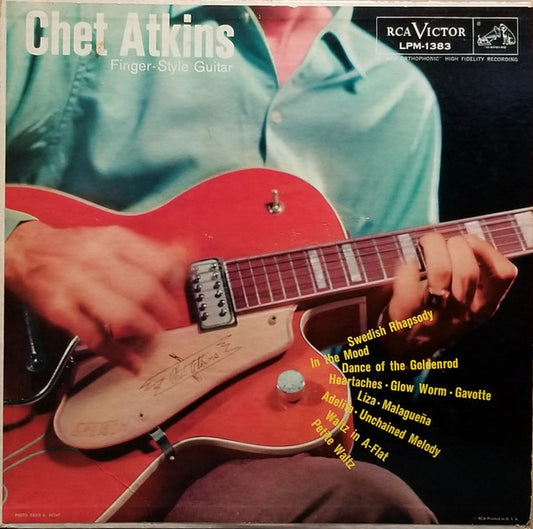 Chet Atkins : Finger-Style Guitar (LP, Album, Mono)