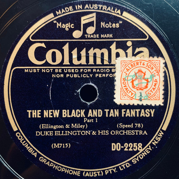Duke Ellington & His Orchestra* : The New Black And Tan Fantasy (Shellac, 10")