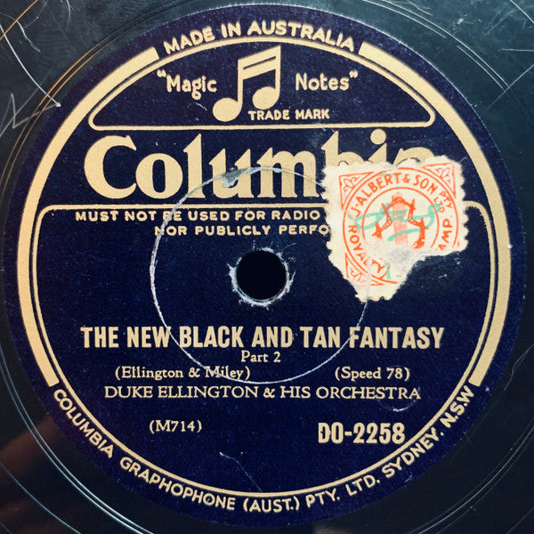 Duke Ellington & His Orchestra* : The New Black And Tan Fantasy (Shellac, 10")