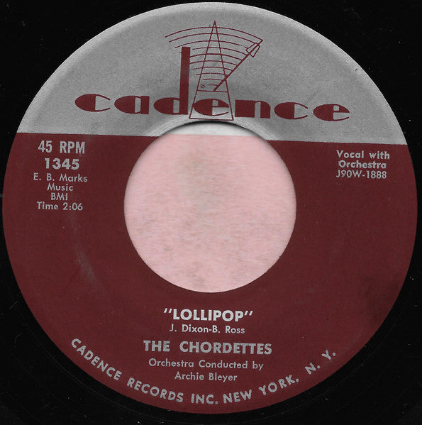 The Chordettes : Lollipop (7", Single, Styrene)