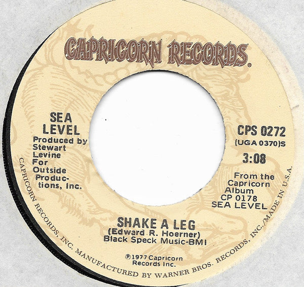 Sea Level : Shake A Leg (7", Single)