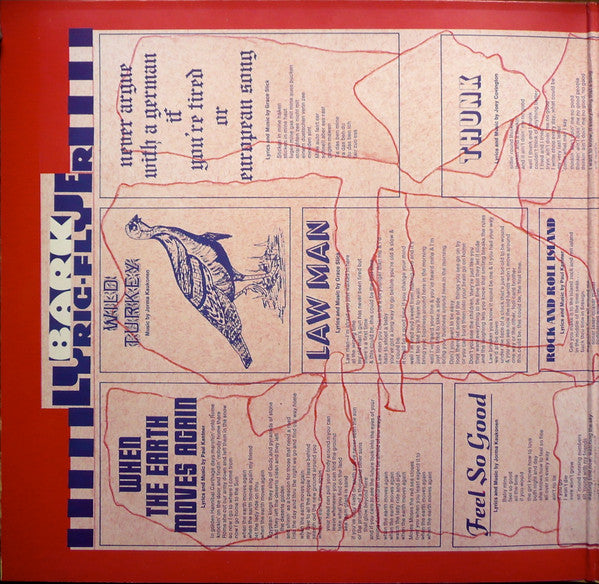 Jefferson Airplane : Bark (LP, Album, Gat)