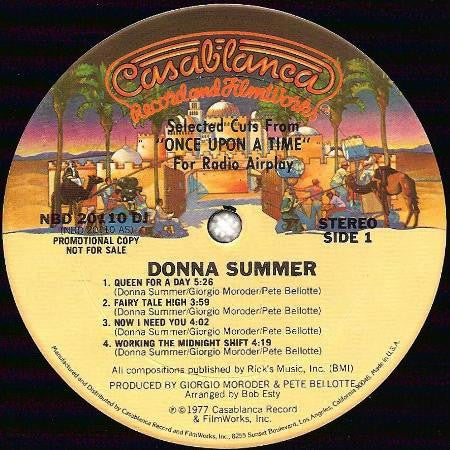 Donna Summer : Selected Cuts From Once Upon A Time... (2x12", S/Sided, Mixed, Promo, Smplr)