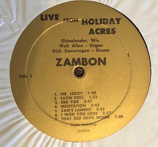 Walt And Dick : Live At Holiday Acres  (LP, Album, Mono)