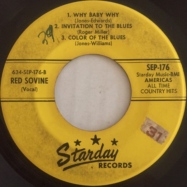 George Jones (2), Red Sovine : Americas All Time Country Hits (7", EP)