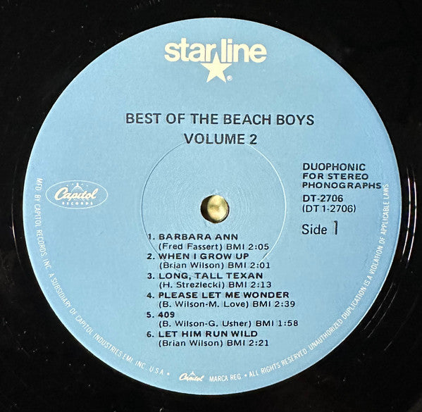 The Beach Boys : Best Of The Beach Boys Vol. 2 (LP, Comp, RE, RP, Duo)