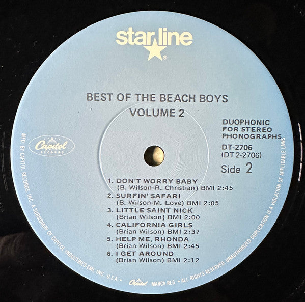 The Beach Boys : Best Of The Beach Boys Vol. 2 (LP, Comp, RE, RP, Duo)