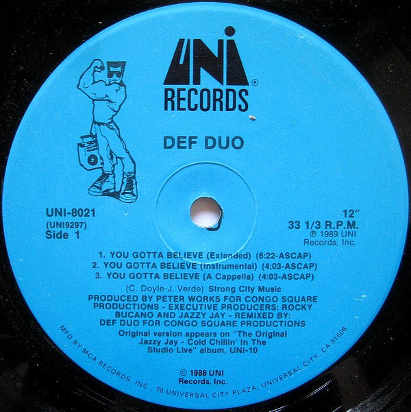 Def Duo : You Gotta Believe / Do Dat Dance (12")