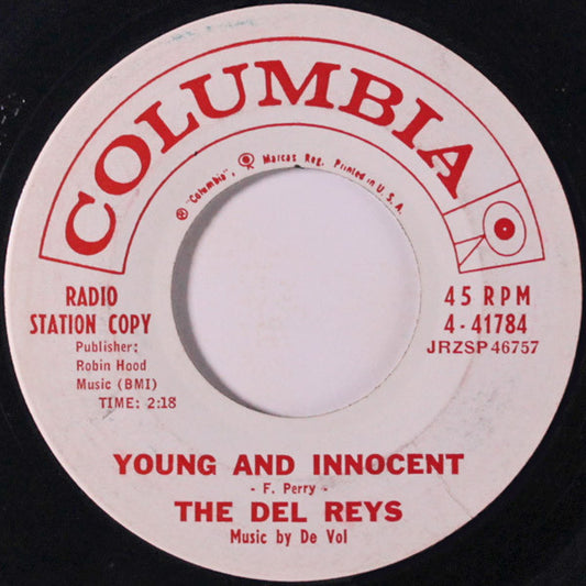 The Del Reys : Young And Innocent (7", Single, Promo)