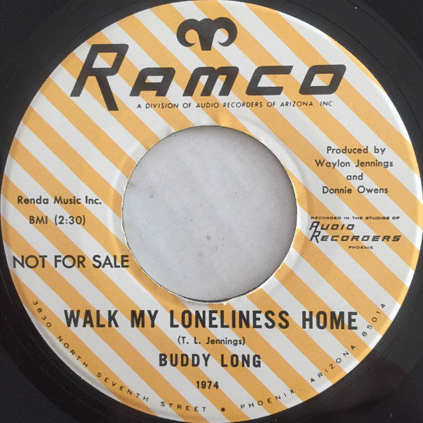 Buddy Long (2) : River Boy / Walk My Loneliness Home (7", Promo)
