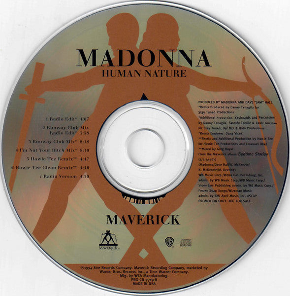 Madonna : Human Nature (CD, Maxi, Promo)