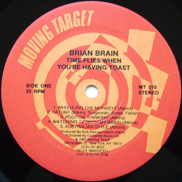 Brian Brain : Time Flies When You're Having Toast (LP, Album)