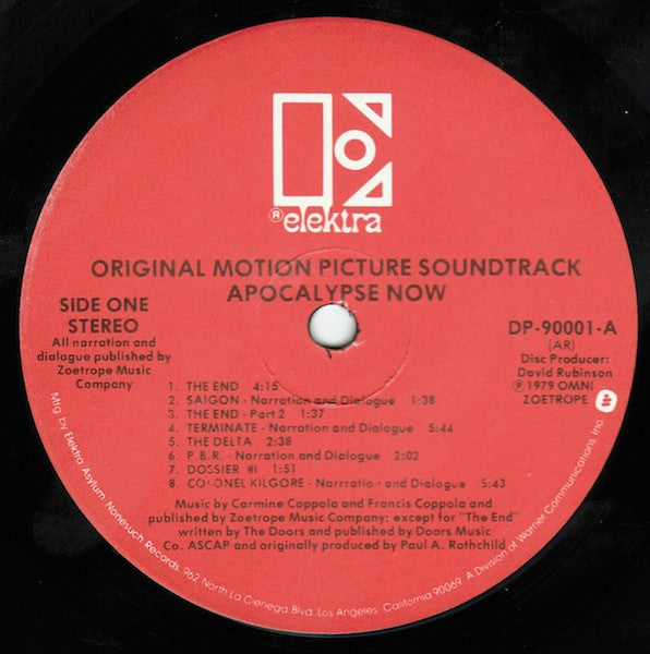 Carmine Coppola & Francis Ford Coppola : Apocalypse Now (Original Motion Picture Soundtrack) (2xLP, Album)