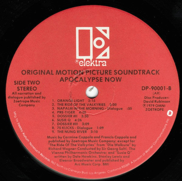 Carmine Coppola & Francis Ford Coppola : Apocalypse Now (Original Motion Picture Soundtrack) (2xLP, Album)