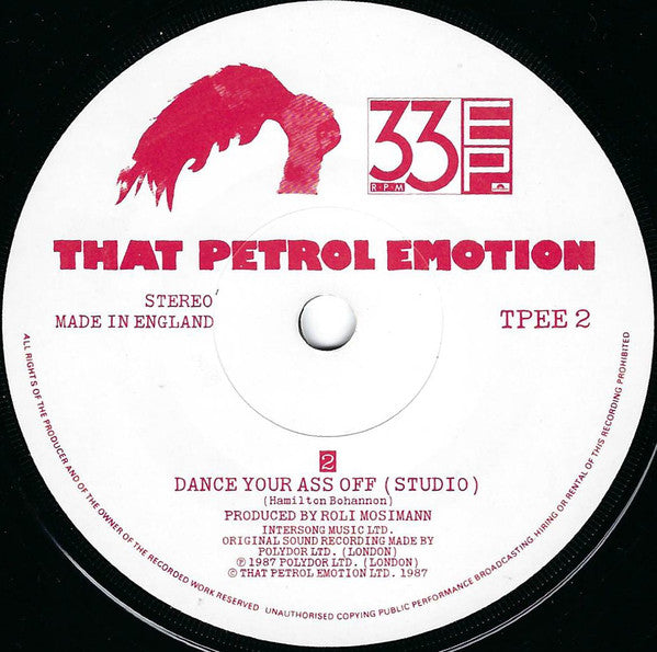 That Petrol Emotion : Live 33RPM EP (7", EP)