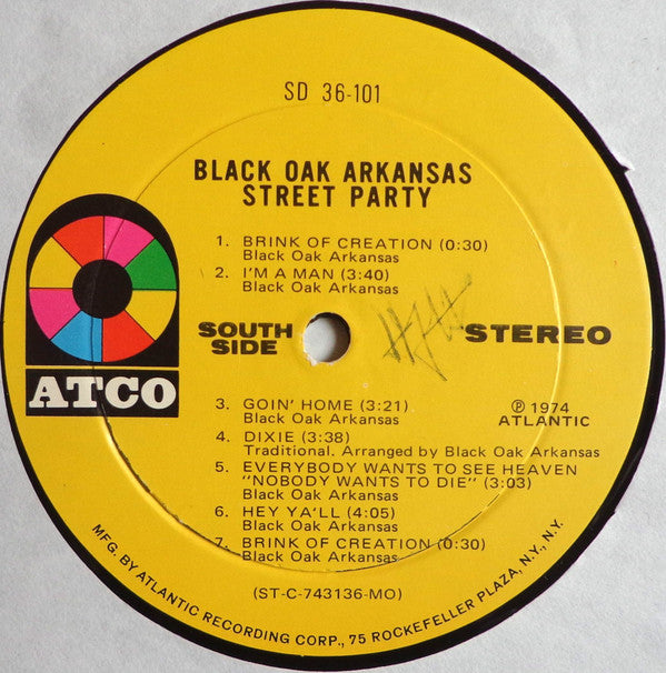 Black Oak Arkansas : Street Party (LP, Album, MO )